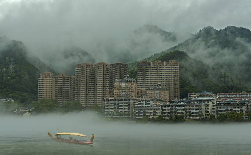 浙江建德新安江唯美风景高清图片