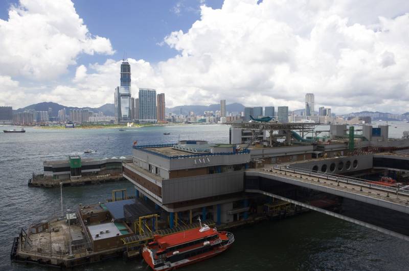 香港维多利亚港全景高清图片