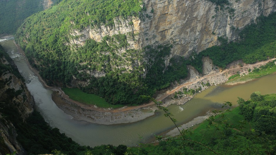 四川山川大峡谷风景图片秀丽青翠