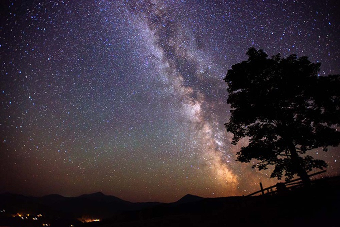 夜晚星空伤感景色图片大全