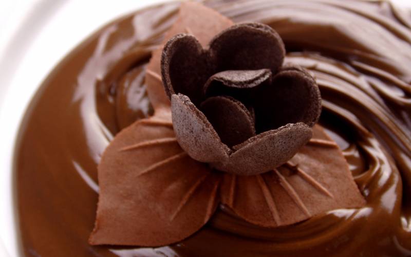 甜美巧克力爱心美食图片