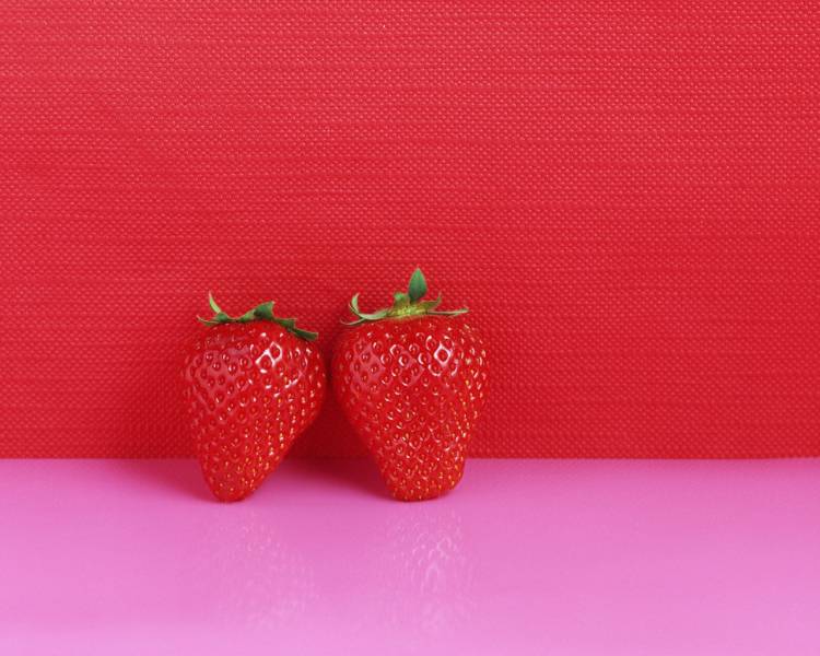 香甜诱人的草莓高清桌面壁纸