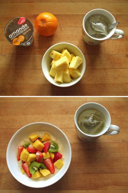 水果早餐搭配营养美味