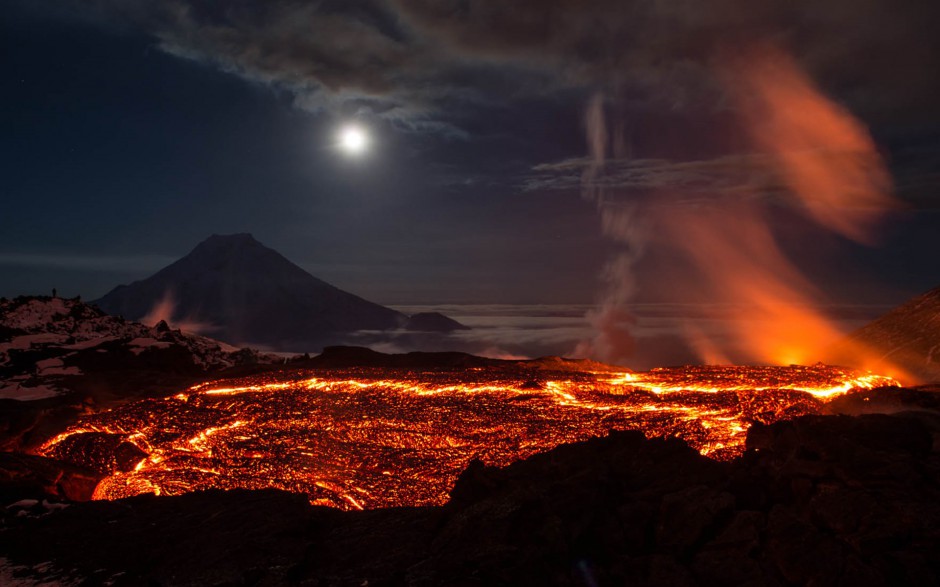 令人震撼的大自然火山爆发高清图片