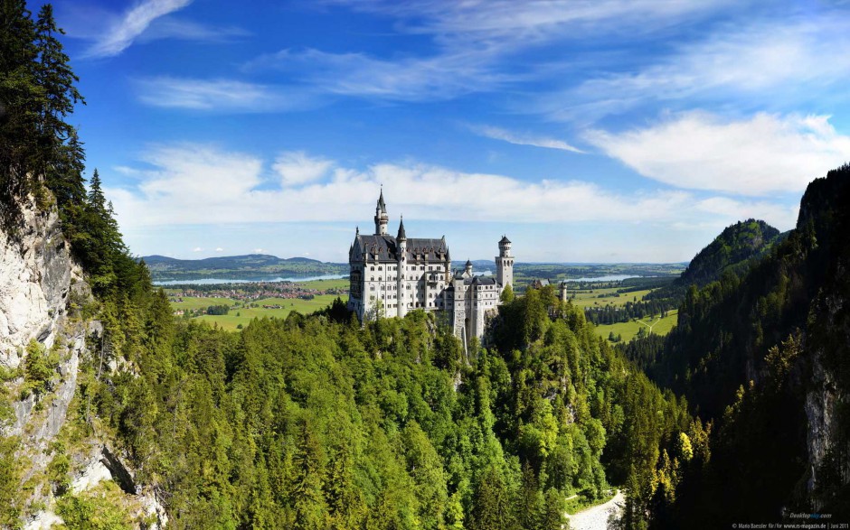 德国美丽新天鹅城堡风景图片欣赏