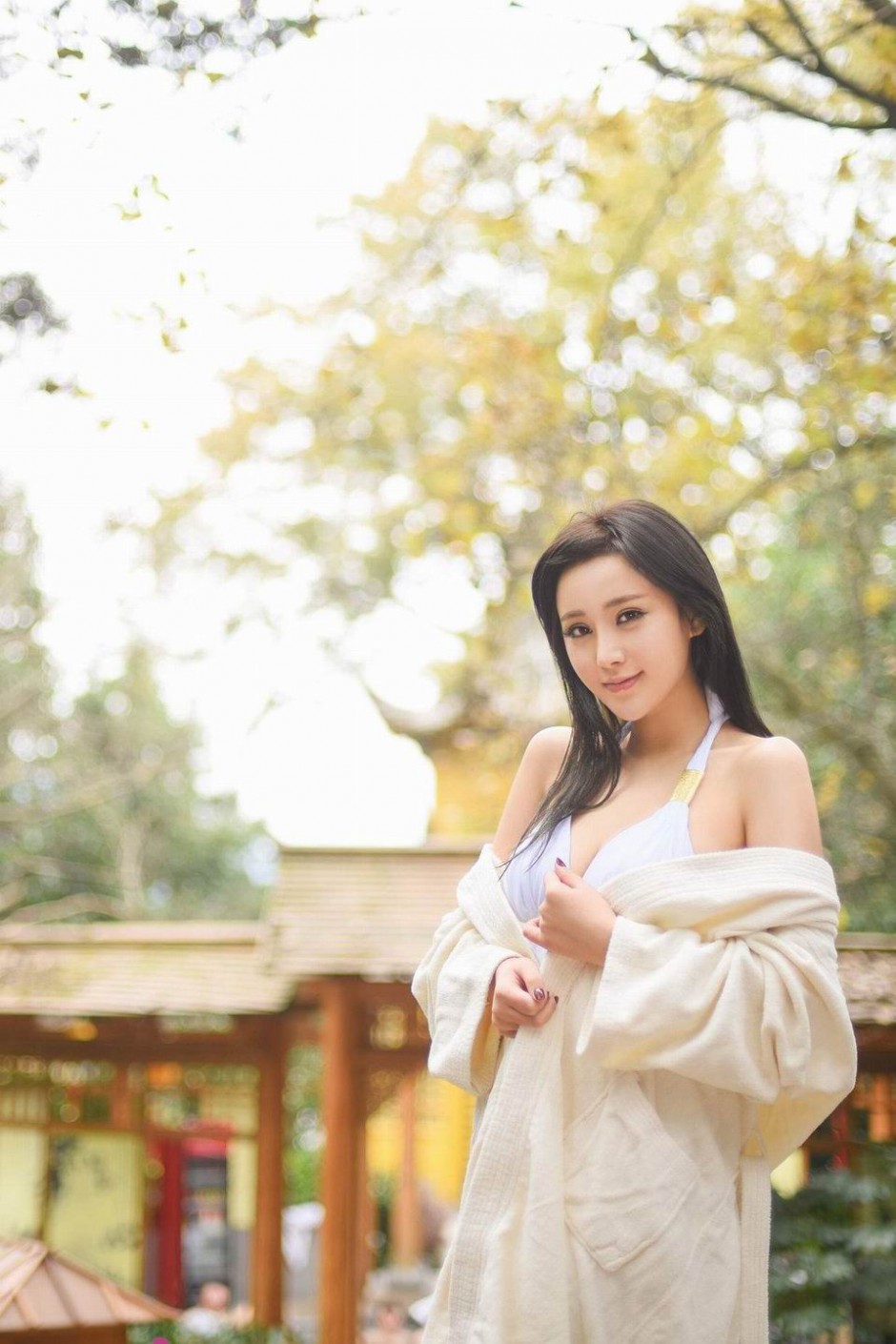 清新气息美女模特奚敏浩迷人写真图片