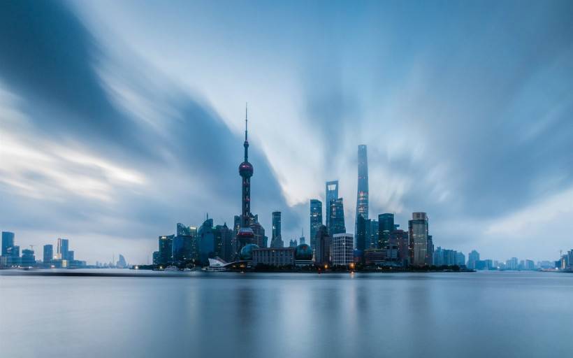 上海城市风景图片迷离梦幻