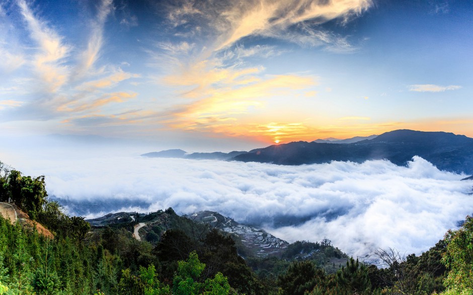 云南乡村田野风景图片壁纸