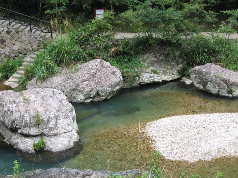 国家旅游景区白水洋风景摄影图片