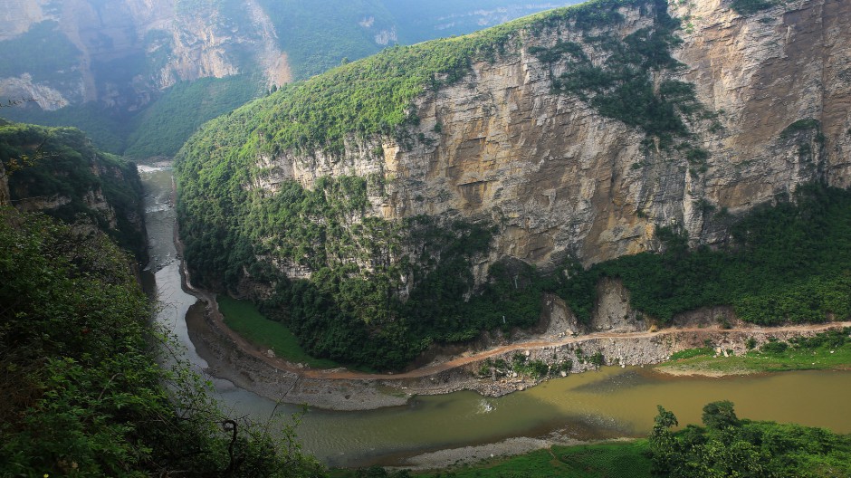 四川山川大峡谷风景图片秀丽青翠