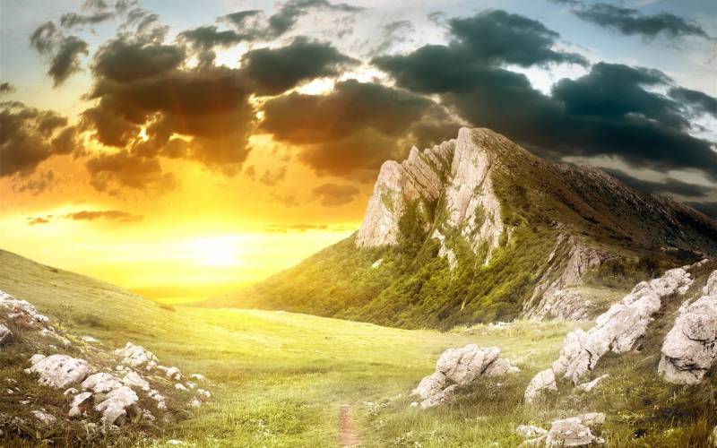 祖国山河秀丽自然风光高清图片