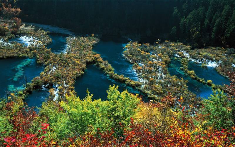 美丽神奇的九寨沟自然风景高清图片