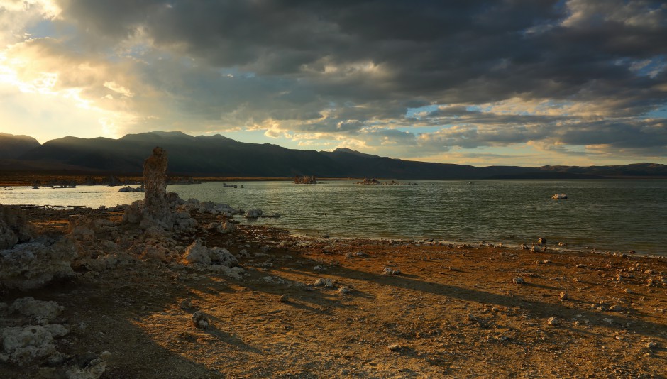 湖泊美景 美国莫诺湖风景图片