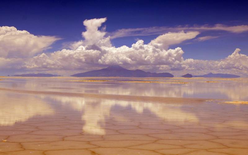 玻利维亚天空之镜风景图片壁纸