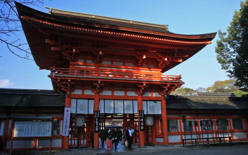 日本贺茂御祖神社景点迷人秋景高清图集