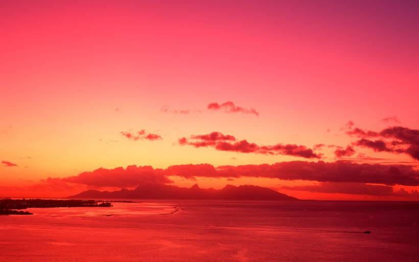 大洋洲塔希提岛高清风景图片