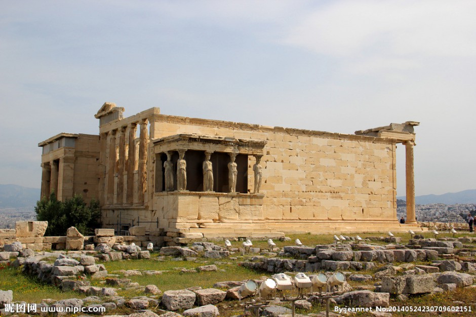 古希腊世界名胜古迹 巴特农神庙优美风景图片