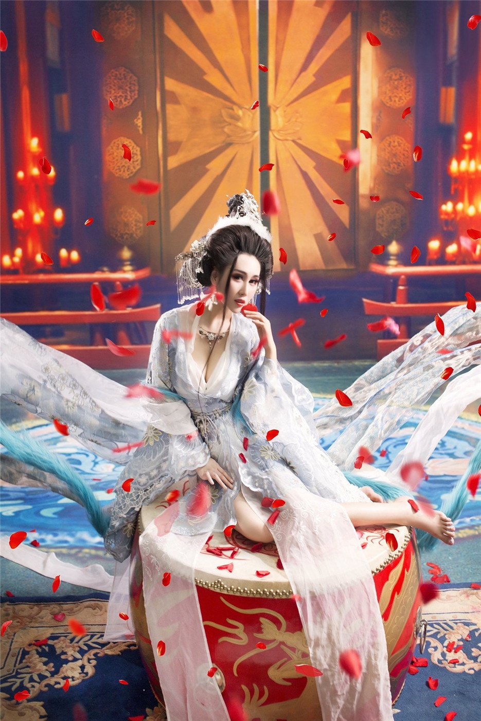 极品性感女神郑文文丰满美胸人体写真