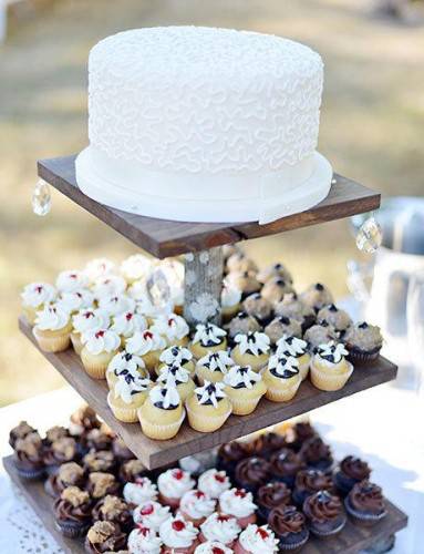 幸福甜蜜的婚礼甜点蛋糕图片