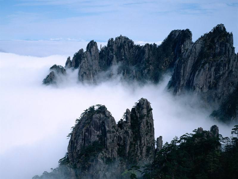 河流瀑布雪山自然风景高清组图
