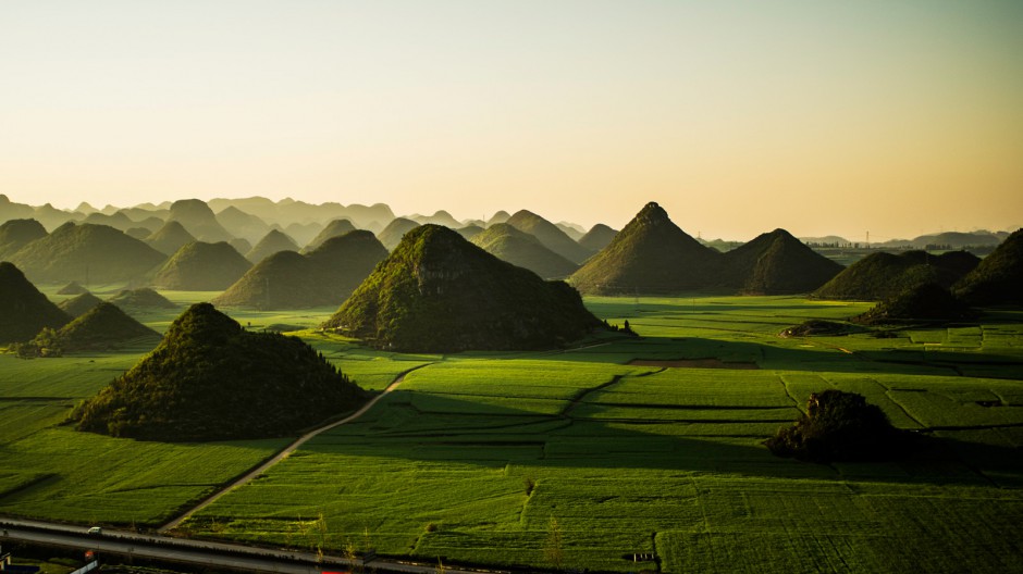 山川田野绿色风景图片壁纸大全