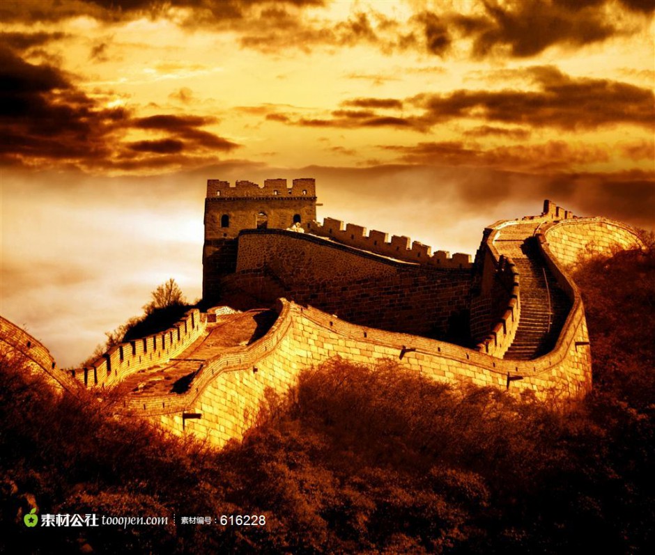 中国名胜古迹万里长城唯美山水风景图片