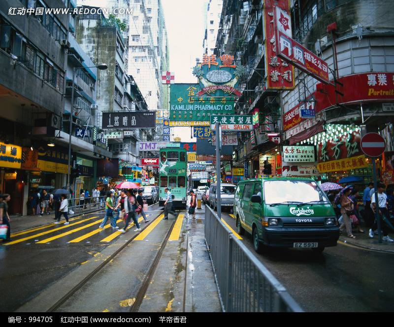 香港城市街道壁纸图片