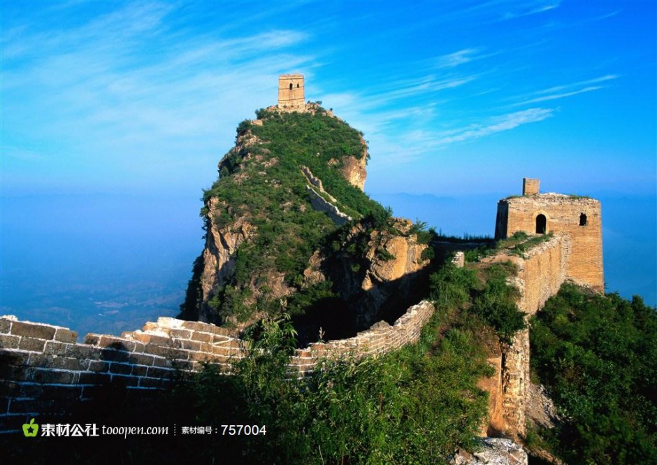 中国名胜古迹万里长城唯美山水风景图片
