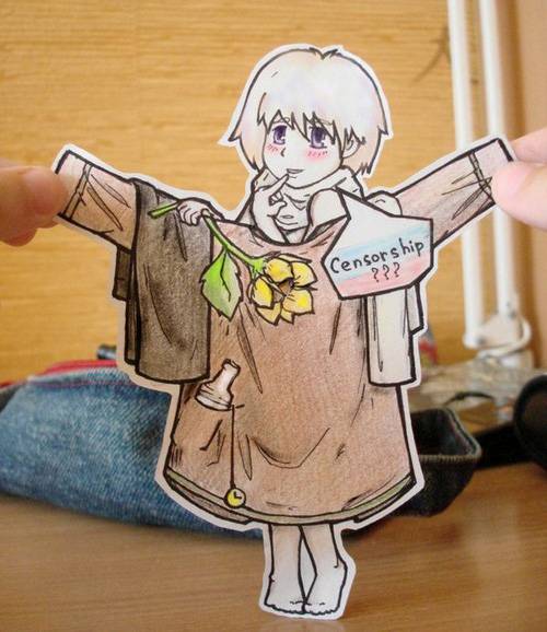 可爱趣味小纸人创意图片