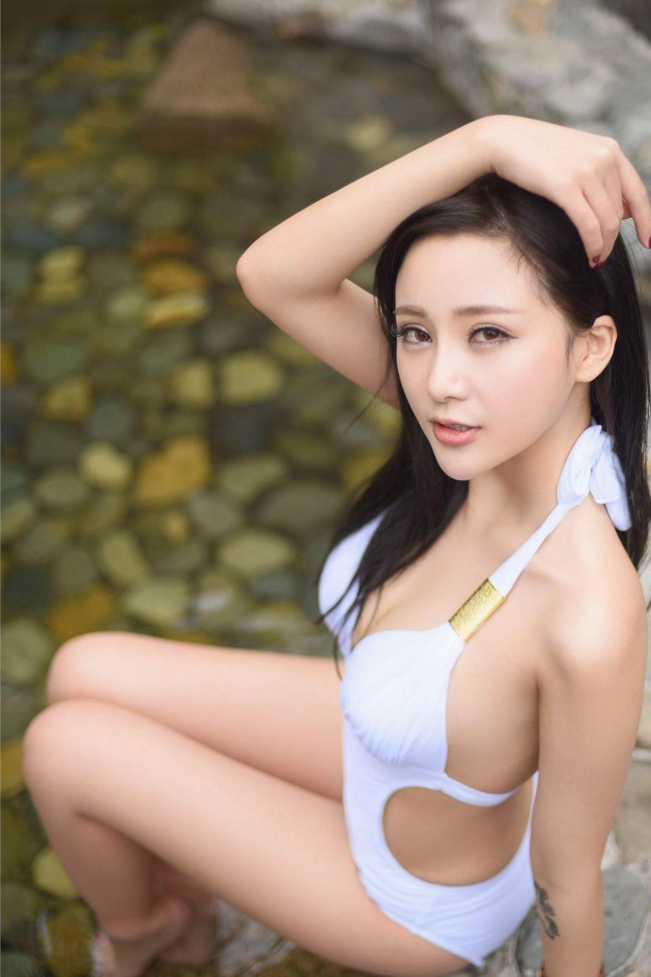 清新气息美女模特奚敏浩迷人写真图片