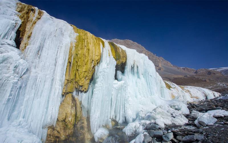 祁连山冰封三尺唯美冬日风景高清美图