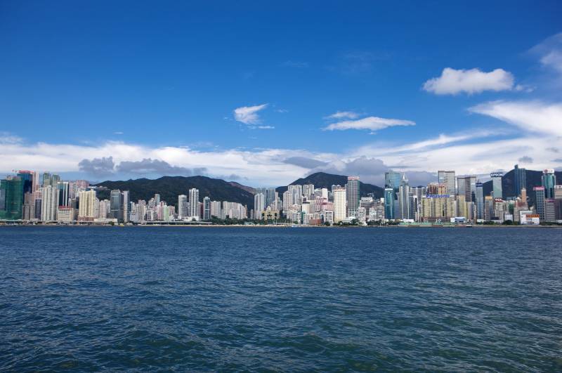香港维多利亚港风景桌面高清壁纸
