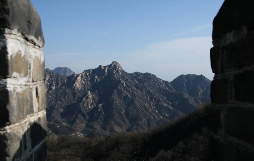 风景秀丽慕田峪长城高清图片