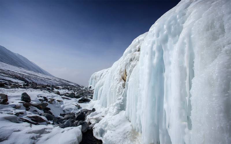 祁连山冰封三尺唯美冬日风景高清美图