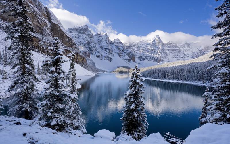 绝美冬天雪景精美桌面壁纸