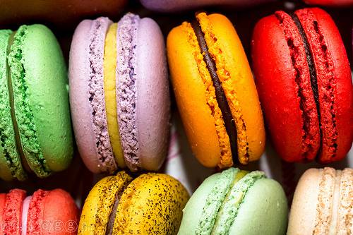 法国美味甜点马卡龙缤纷色彩