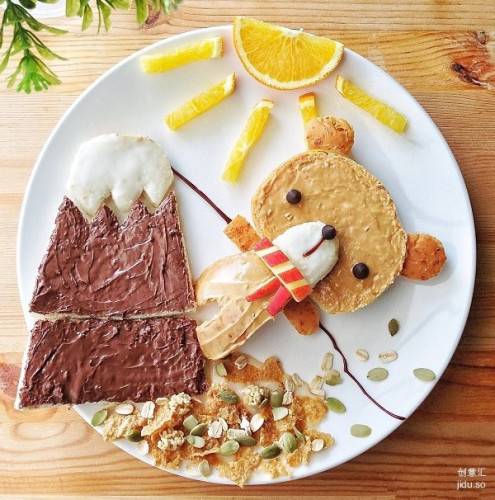 创意儿童早餐图片充满梦幻童真