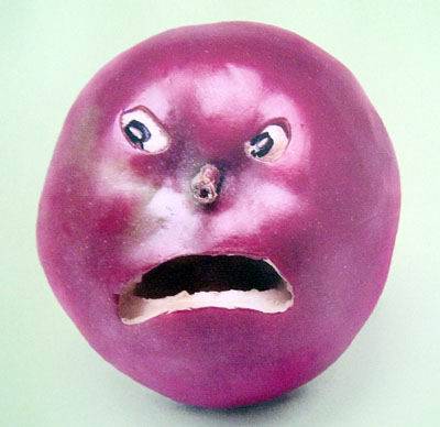 愤怒的水果表情图片