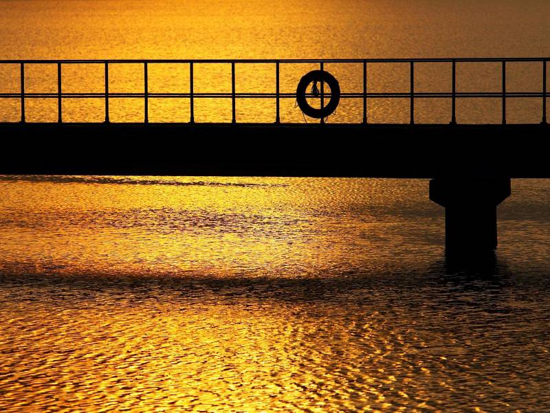 灿烂绚丽的夕阳图片