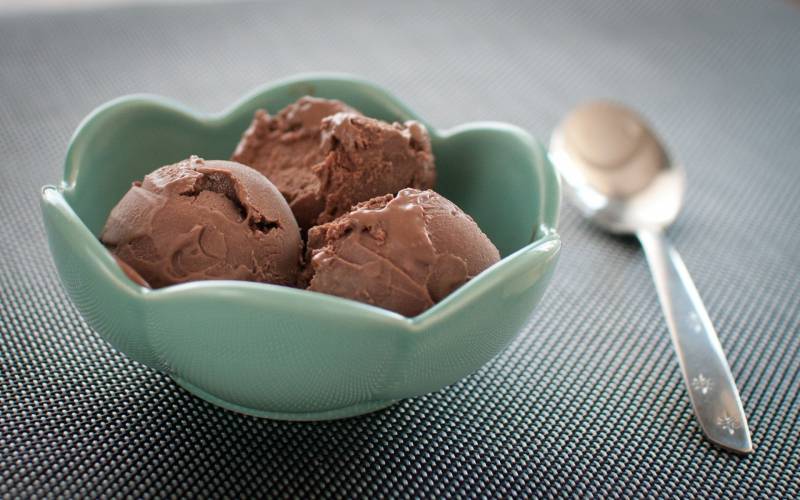 巧克力冰淇淋雪糕美食图片