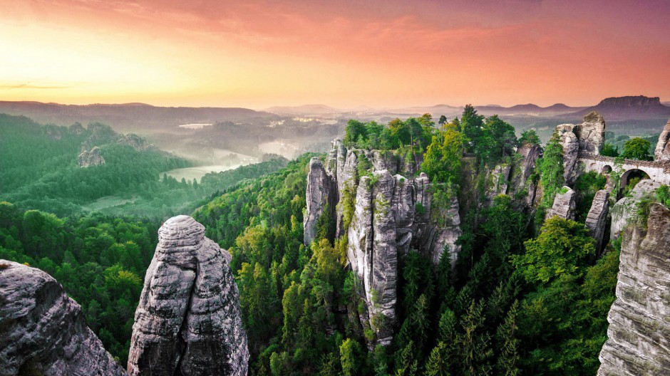 绚丽霞光夕阳风景图片大全