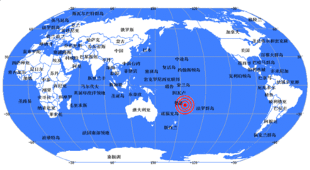 汤加发生6.1级地震 震源深度180公里