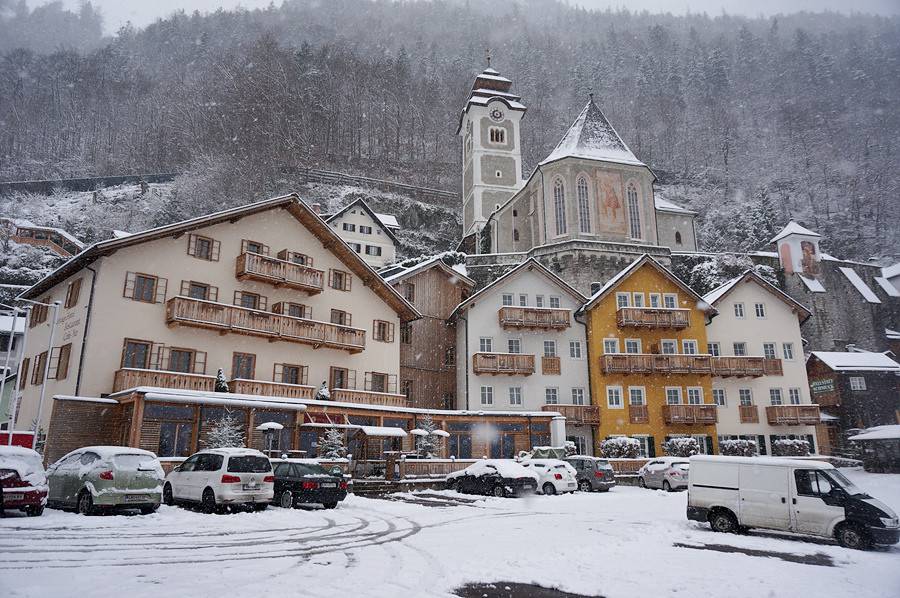 奥地利风雪美景