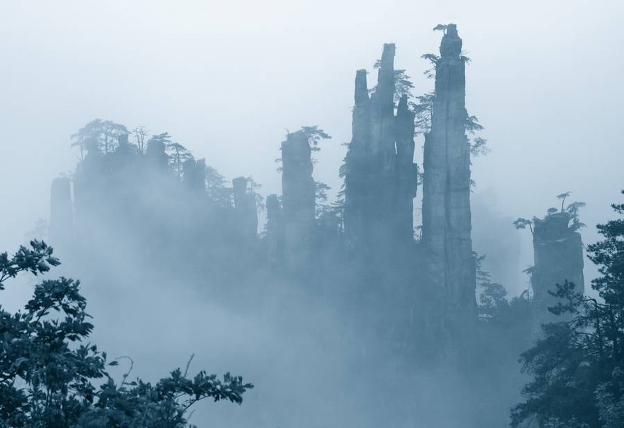 烟雨张家界美景