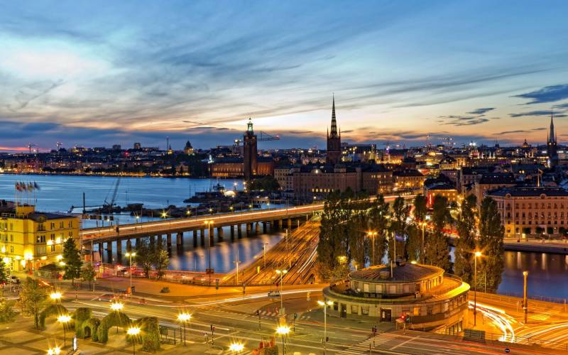 瑞典首都斯德哥尔摩景色秀丽壁纸