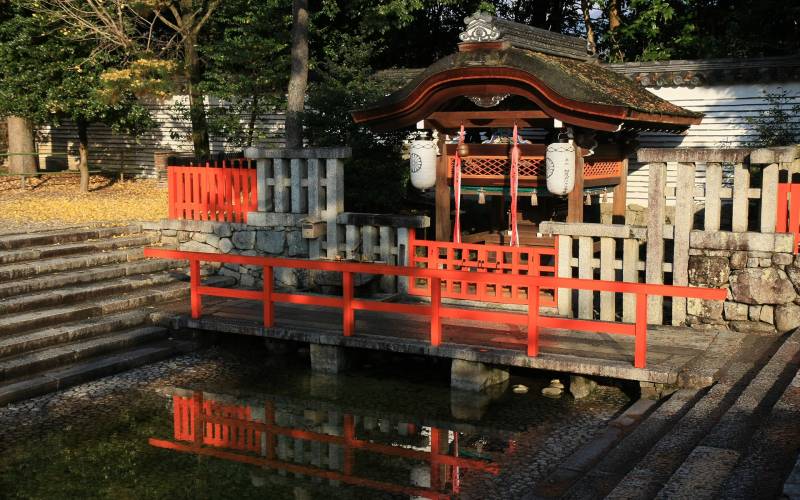 日本贺茂御祖神社景点迷人秋景高清图集