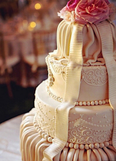 造型精美创意翻糖婚礼蛋糕欣赏
