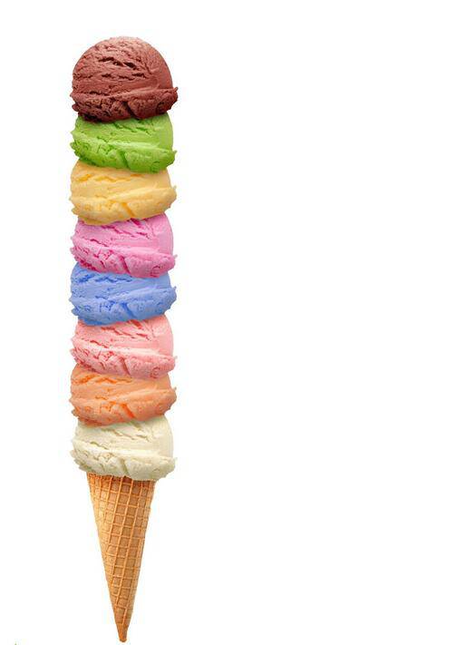 diy美味彩虹冰淇淋甜品小吃