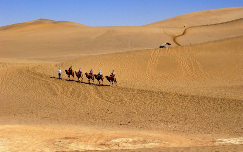 印度沙漠风景图片高清壁纸欣赏
