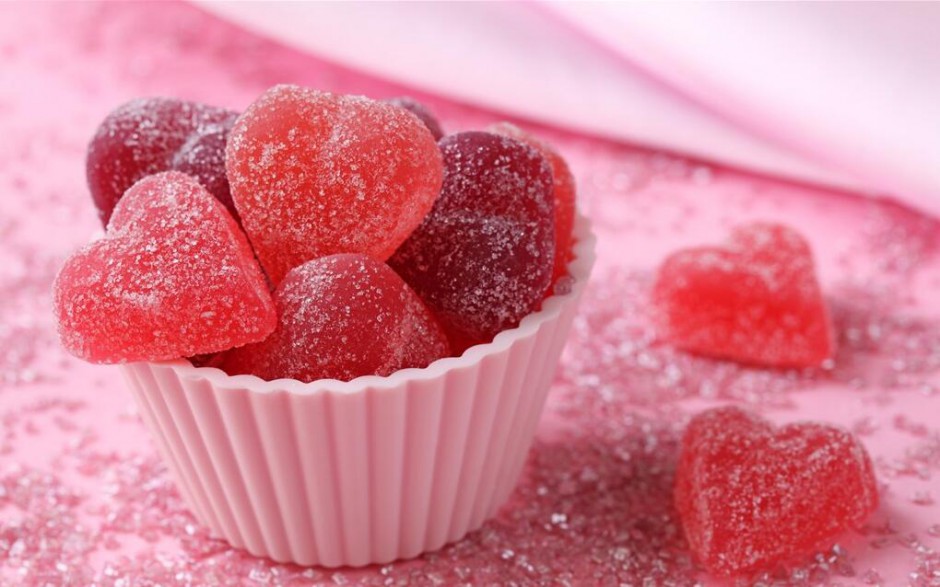 红色心形糖果图片甜蜜满分